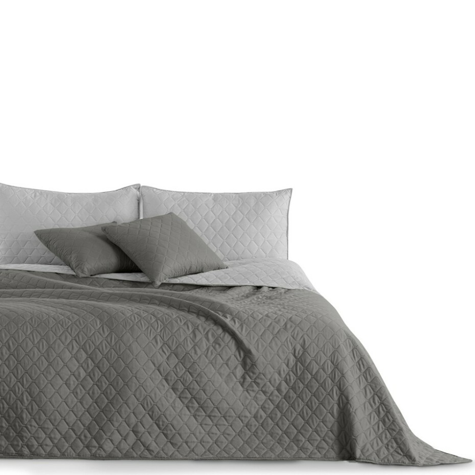 DecoKing Přehoz na postel Axel grafitová/šedá, 170 x 210 cm - main (4)