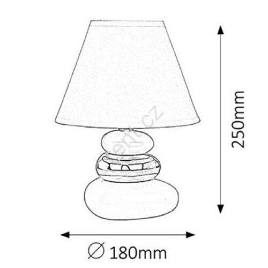 Stolní lampa Salem, bílo-stříbrná, Rabalux 4949 - main (1)
