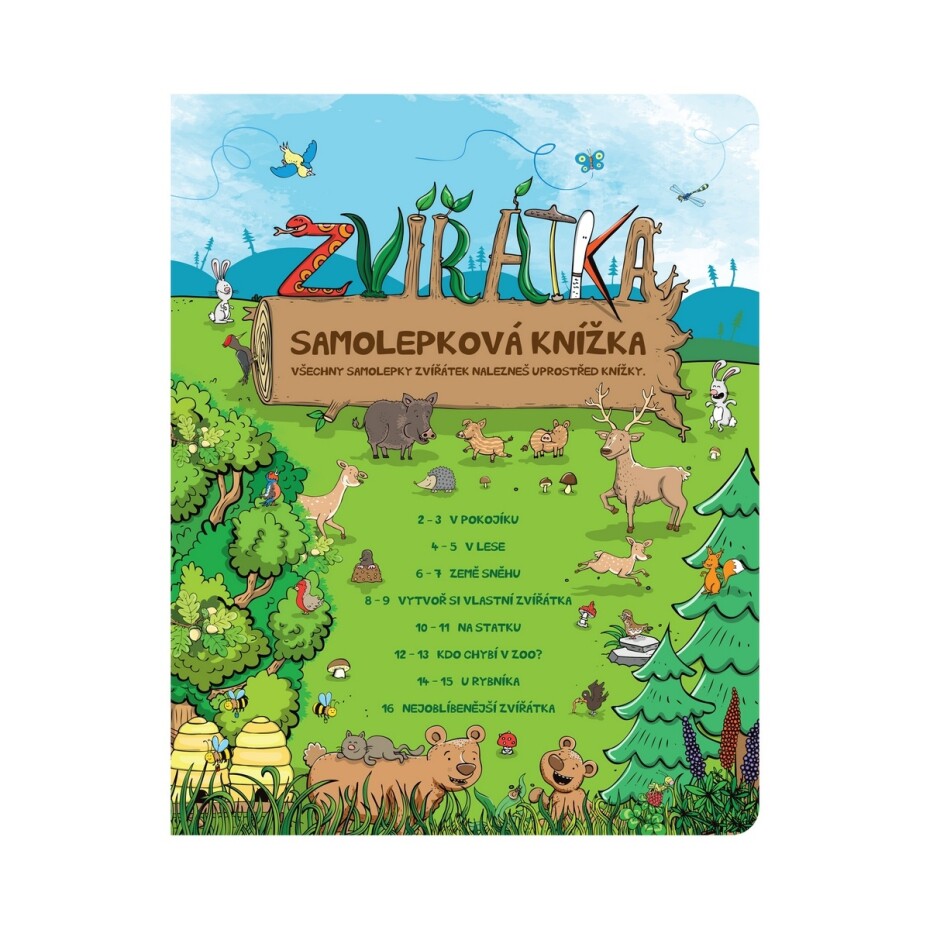 Kouzelné čtení Samolepková knížka Zvířátka - main (3)