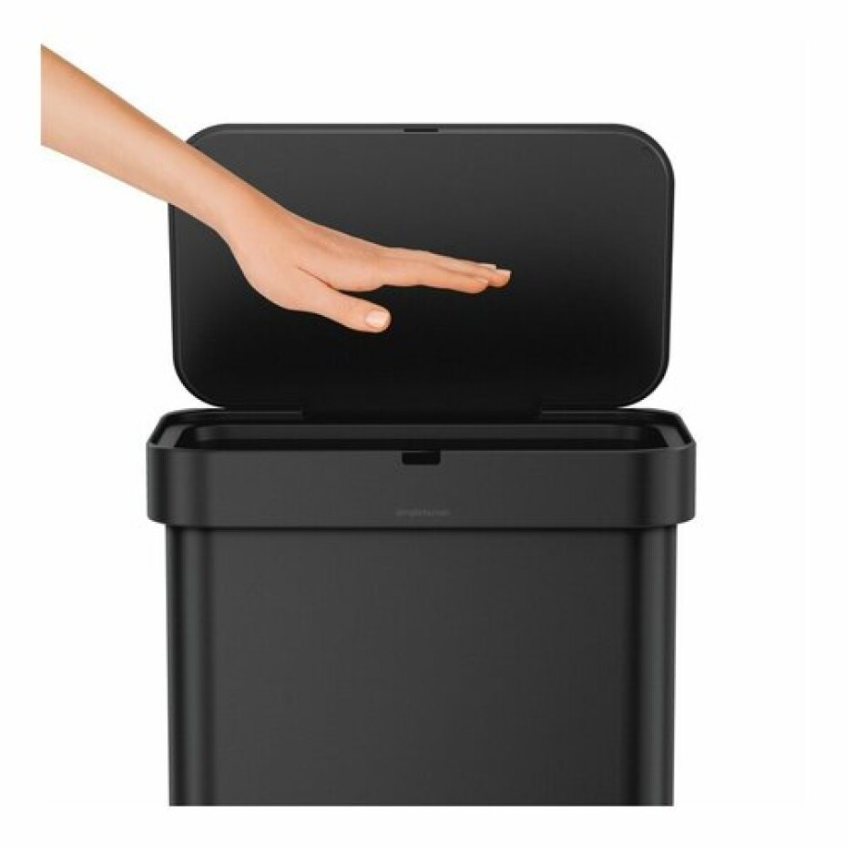 Simplehuman Obdélníkový bezdotykový koš s hlasovým a pohybovým ovládáním 58 l, černá - main (4)