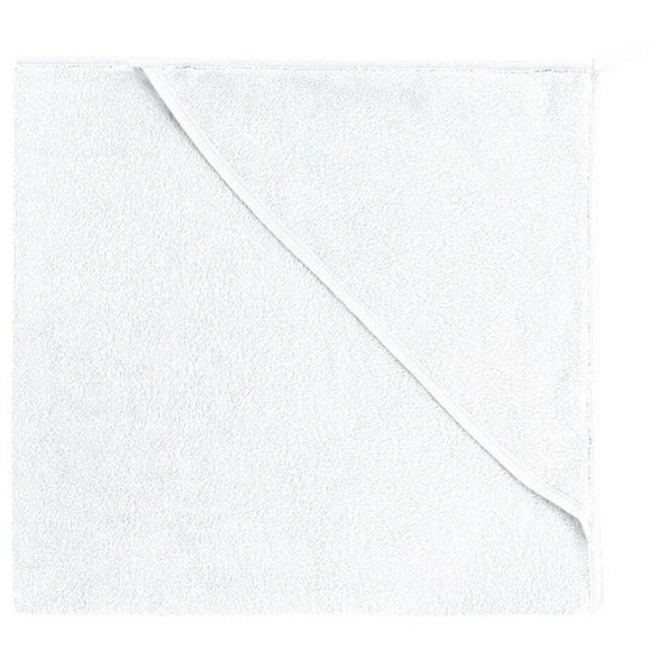 Bellatex Osuška pro miminka s kapuckou bílá, 80 x 80 cm - main (1)