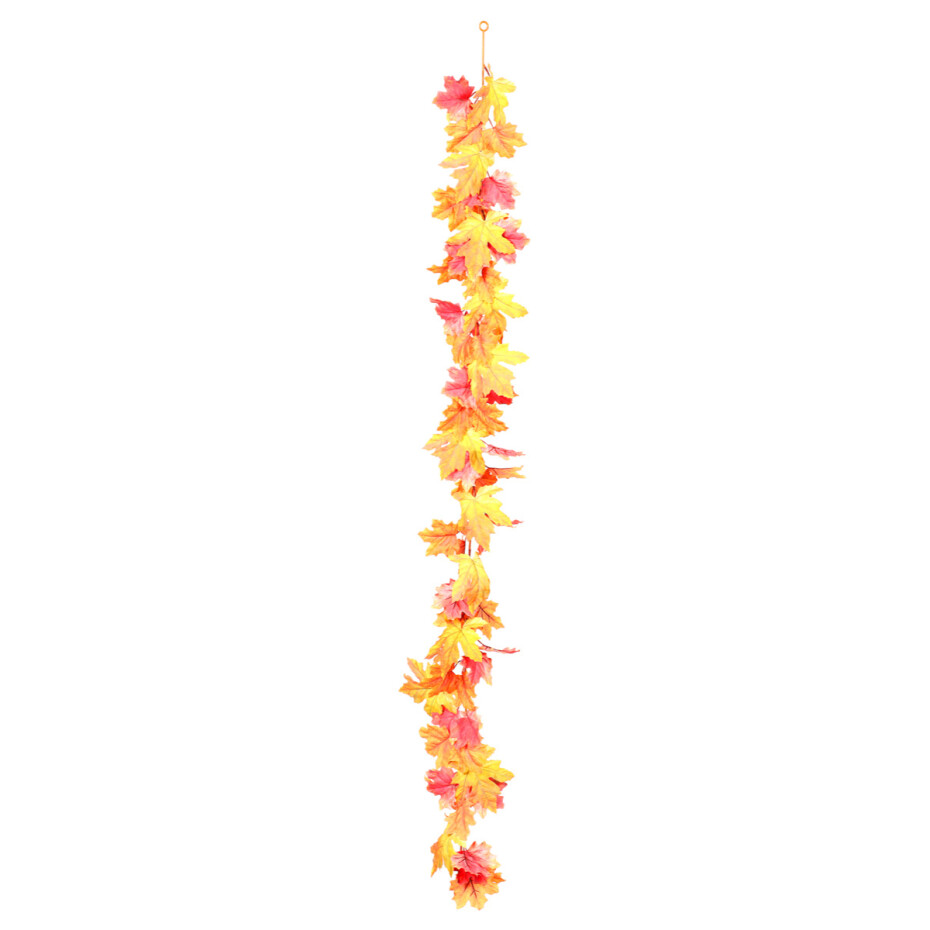 Podzimní umělá girlanda Javor oranžová, 170 cm - main (0)