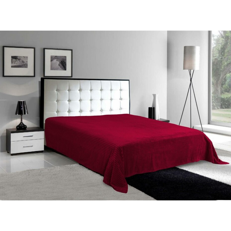 Matex Přehoz Diamond vínová, 170 x 210 cm - main (1)