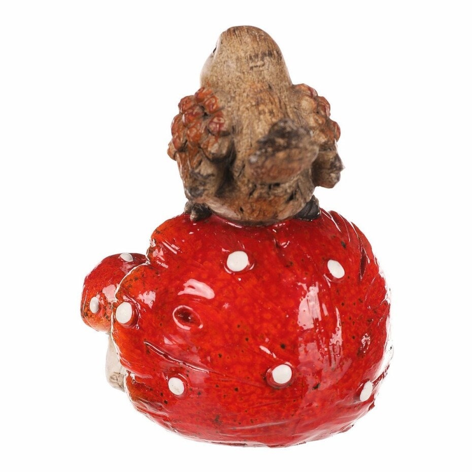 Ptáček na muchomůrce, polyresin, 10 x 14 x 13 cm - main (2)