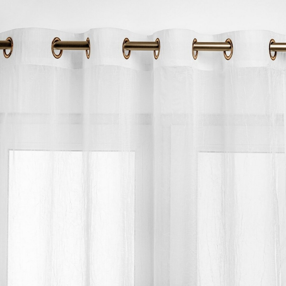 Homede Záclona Kresz Eyelets gold, bílá, 280 x 300 cm - main (4)