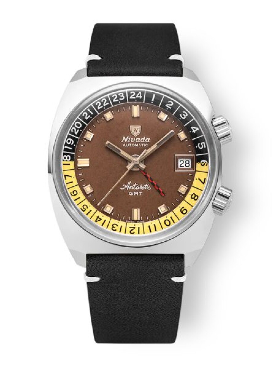 Nivada Grenchen Antarctic GMT - Tropical - Brown Leather - main (6)
