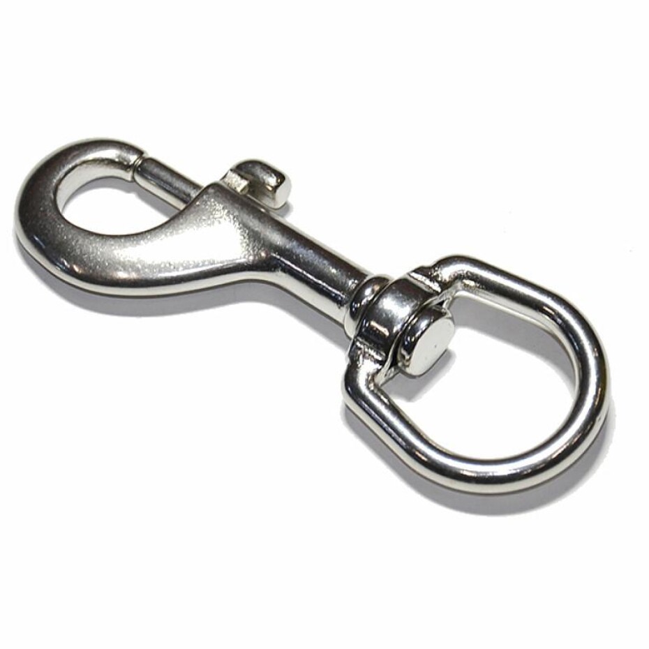 Karabina DS nerez otočná s velkým okem 113 x 32 mm - main (0)