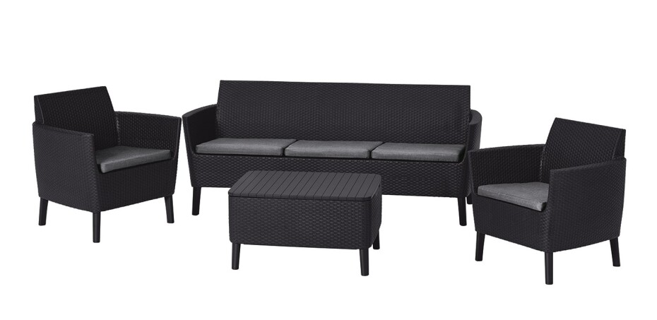 KETER Zahradní set SALOMON 3 seater | grafit - main (0)