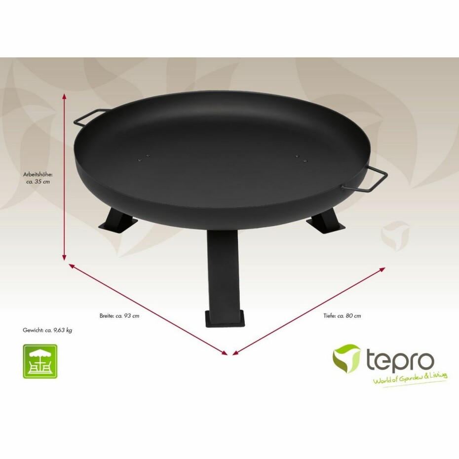 Tepro 1169 Přenosné ohniště Reno, pr. 80 cm - main (2)