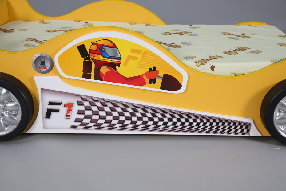 Artplast Dětská postel formulka MONZA | mini 90 x 190 cm Barva: Žlutá - main (22)
