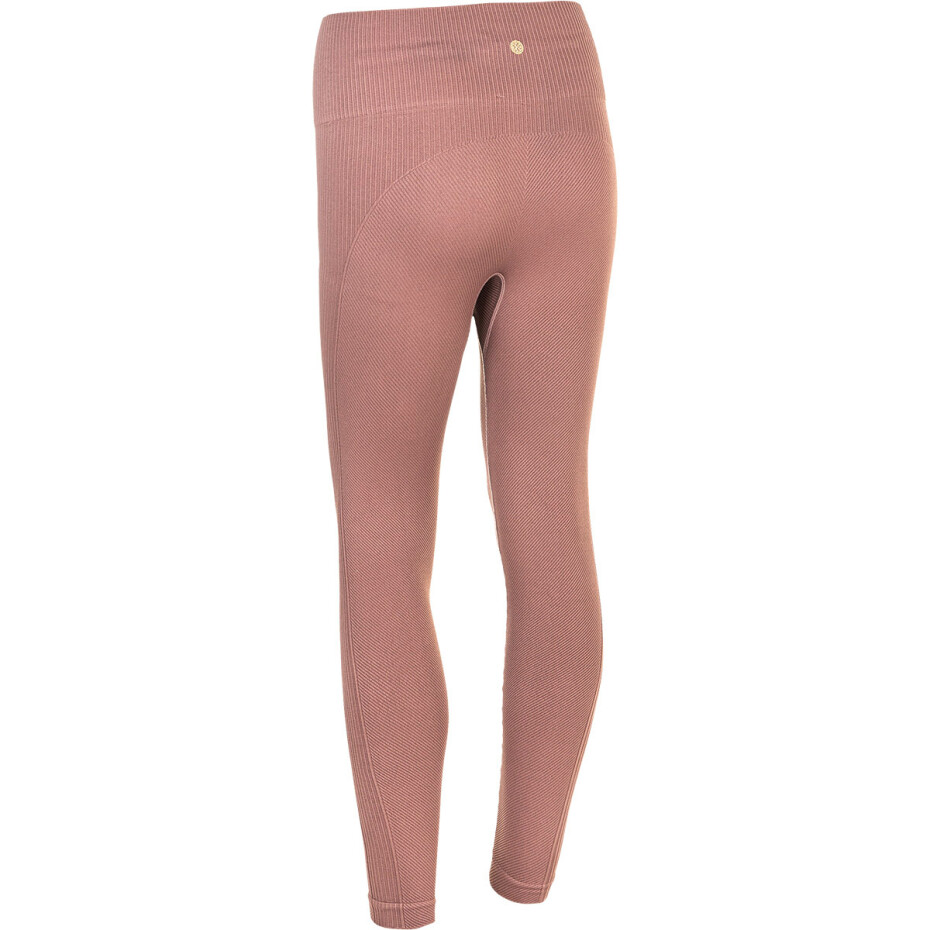 Dámské legíny Endurance  Flow Ribbed Seamless Tights Burnt Rose S/M - main (1)