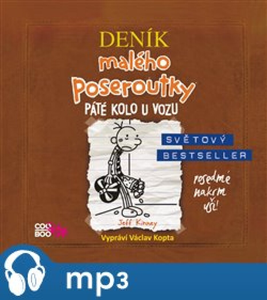Páté kolo u vozu, mp3 - Jeff Kinney - main (0)