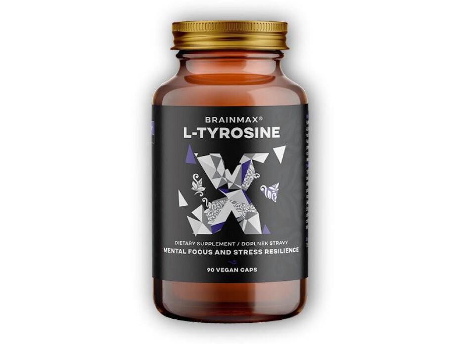 BrainMax L-Tyrosine 750mg 90 rostlinných kapslí - main (0)