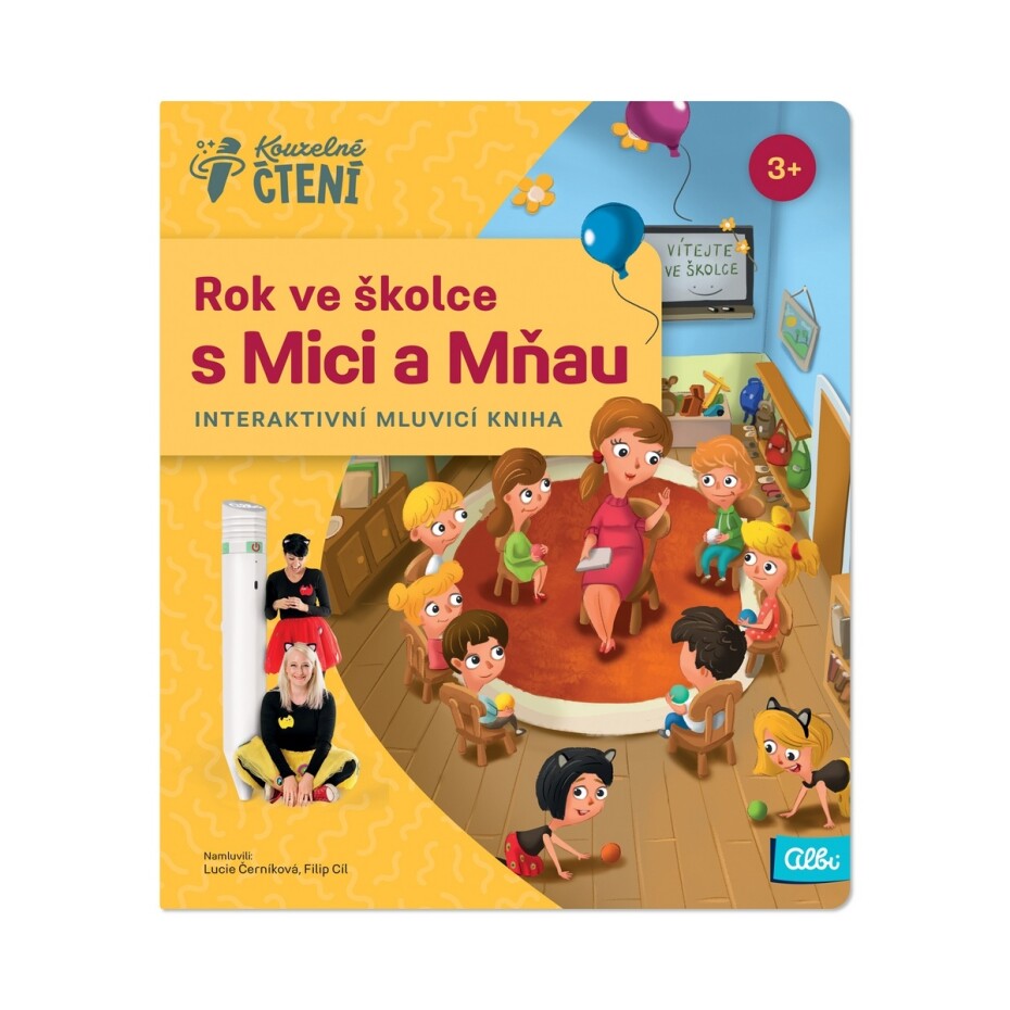 Kouzelné čtení Kniha Rok ve školce s Mici a Mňau - main (2)