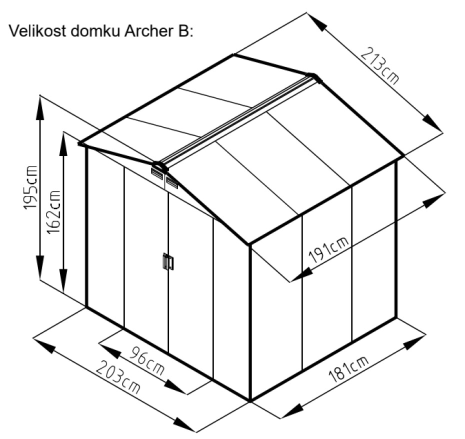 ArtRoja Zahradní domek ARCHER B - main (13)