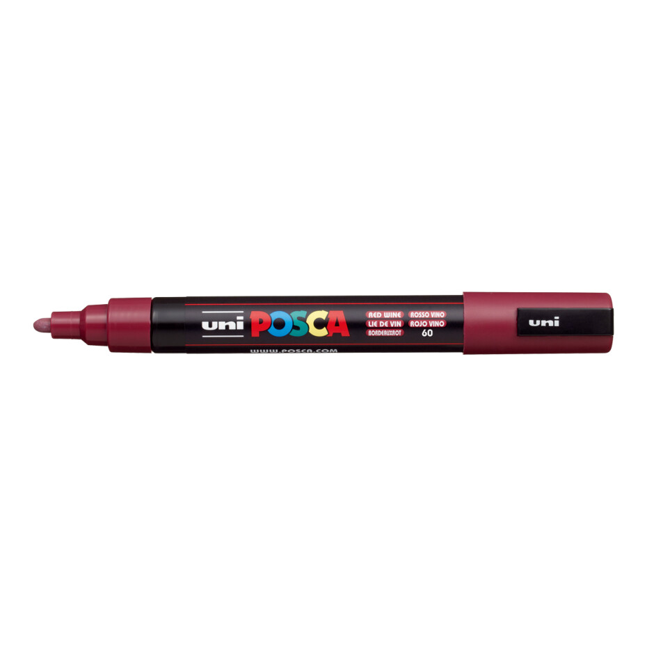 Posca popisovač PC-5M, 1,8 - 2,5 mm, bordó (60) - main (0)