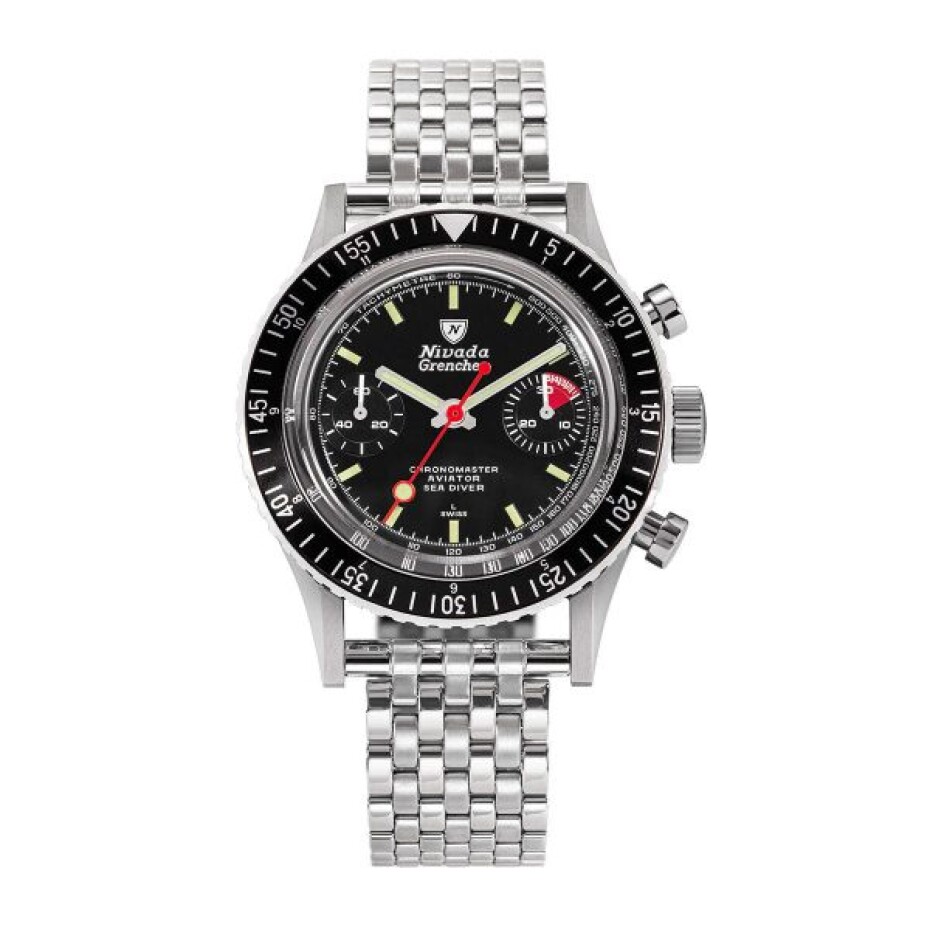 Nivada Grenchen Chronomaster Lollipop Inter. Bezel - Manual - Forstner Beads of Rice - main (0)
