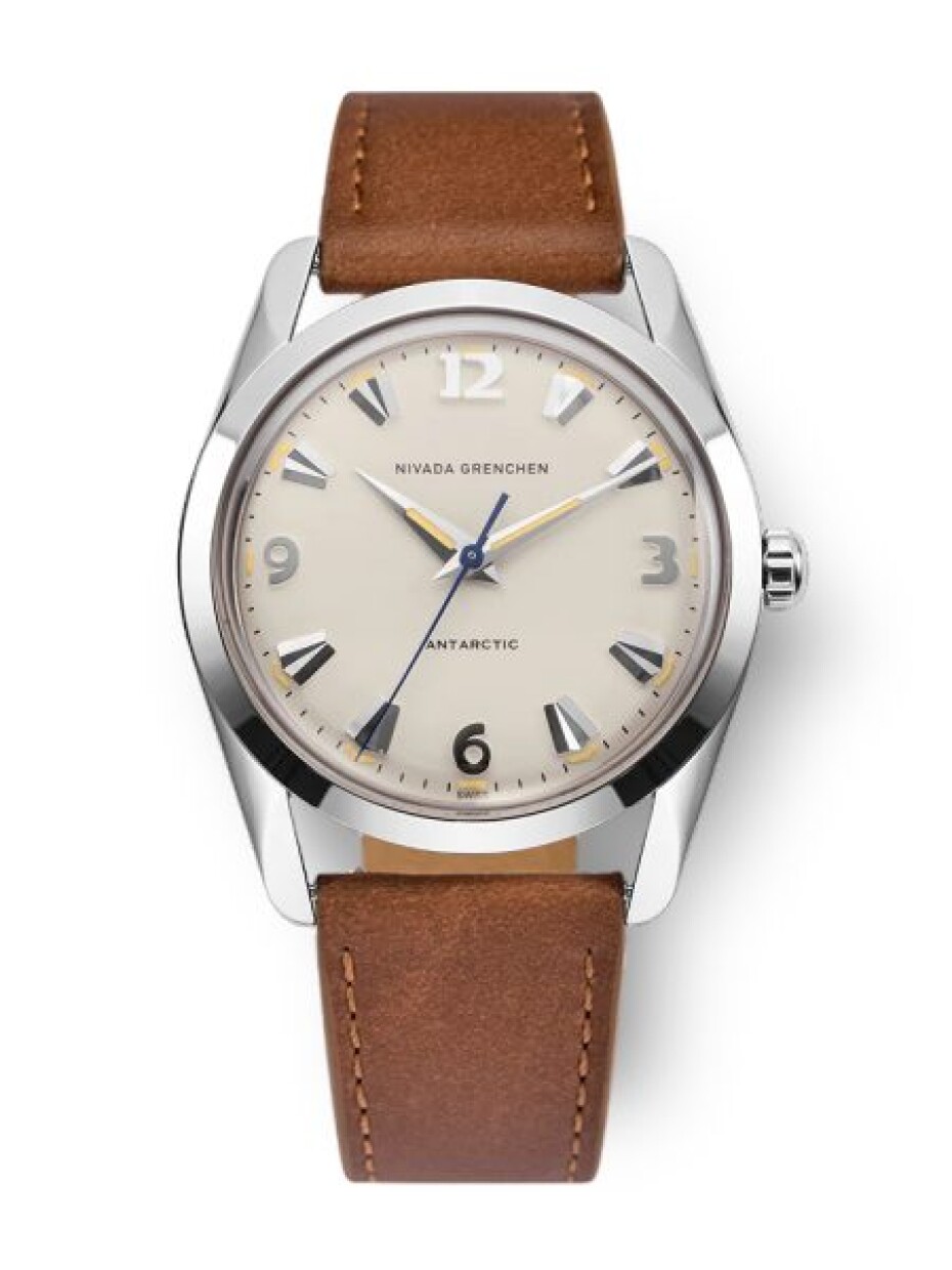 Nivada Grenchen Antarctic 35 mm Eggshell Beige - Bracelet Flat Link - main (6)
