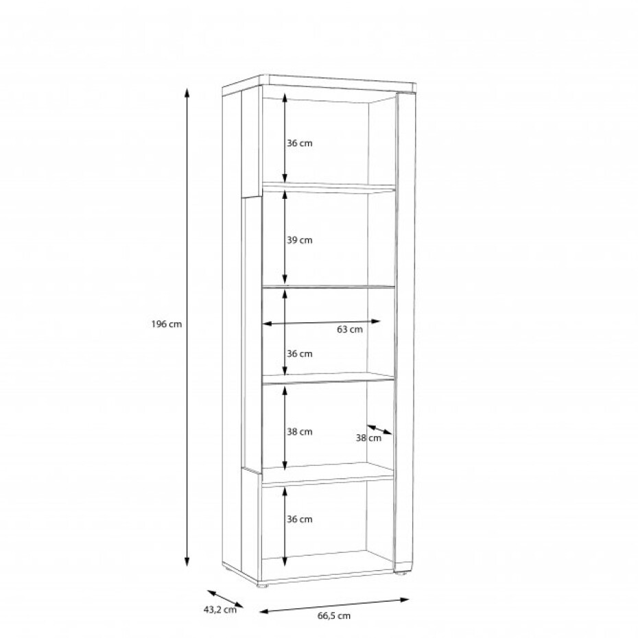 Forte Vitrína TULUZA | P TUZV811RB - main (5)