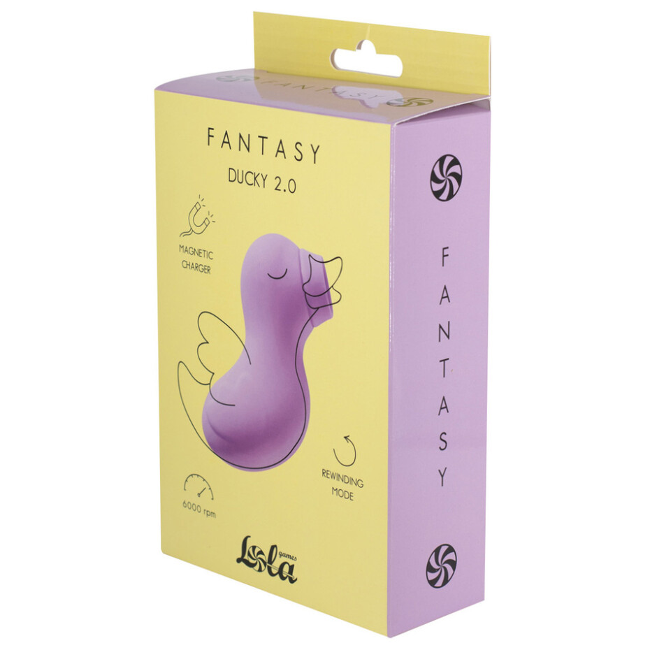 Dobíjecí stimulátor klitorisu Fantasy Ducky 2.0 Lavender - main (4)