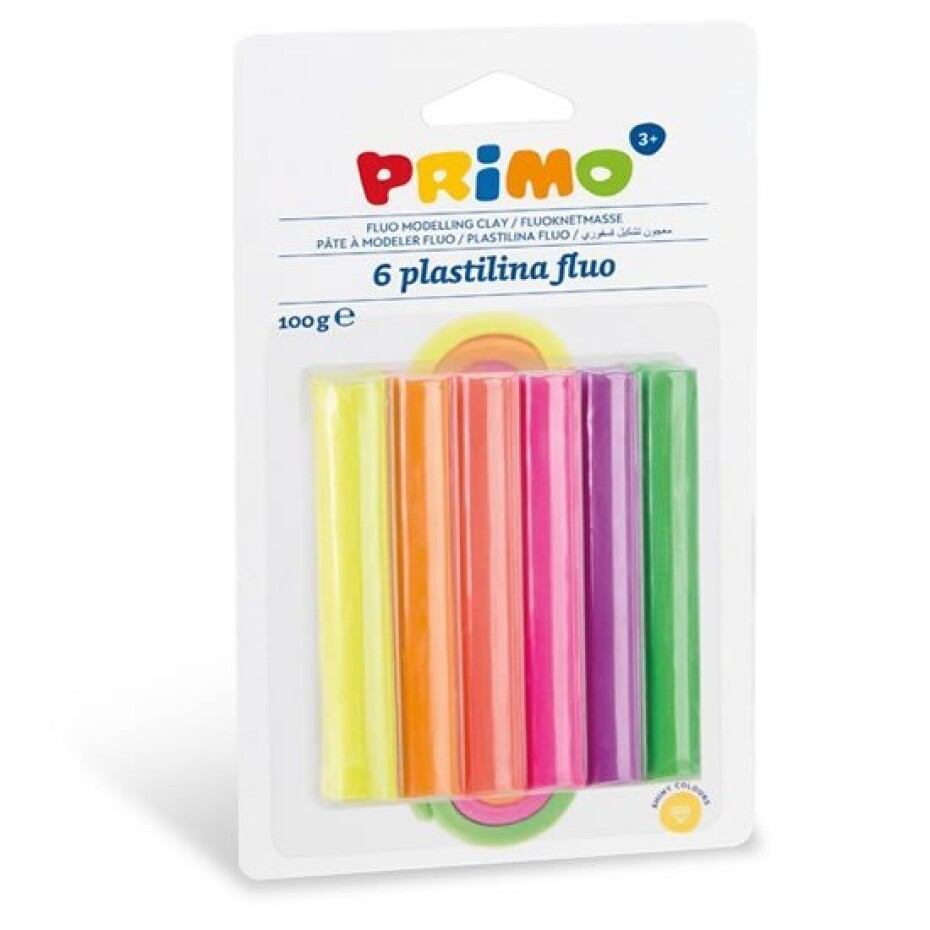 PRIMO plastelína FLUO 6 x 17 g - main (0)