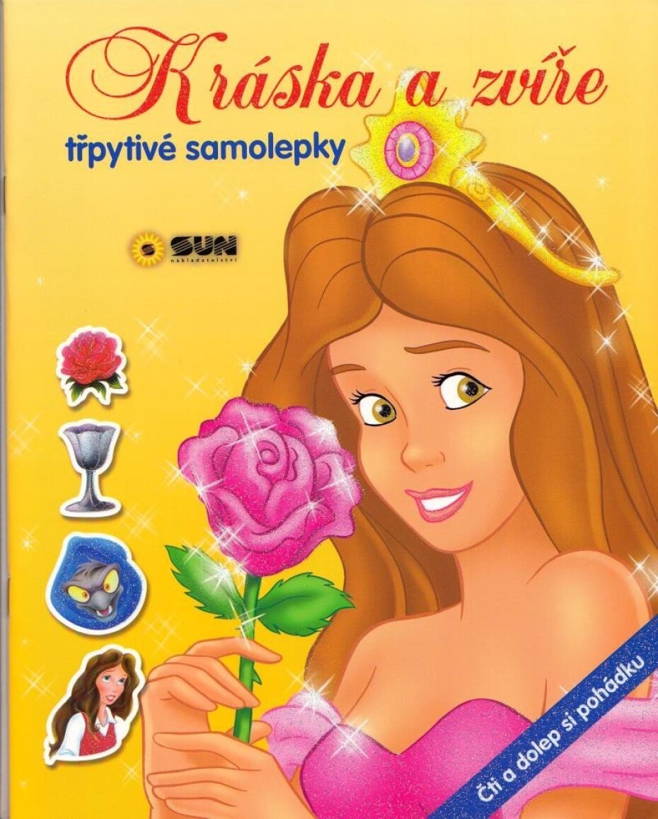 Kráska a zvíře - samolepky čti a dolep pohádku - main (0)