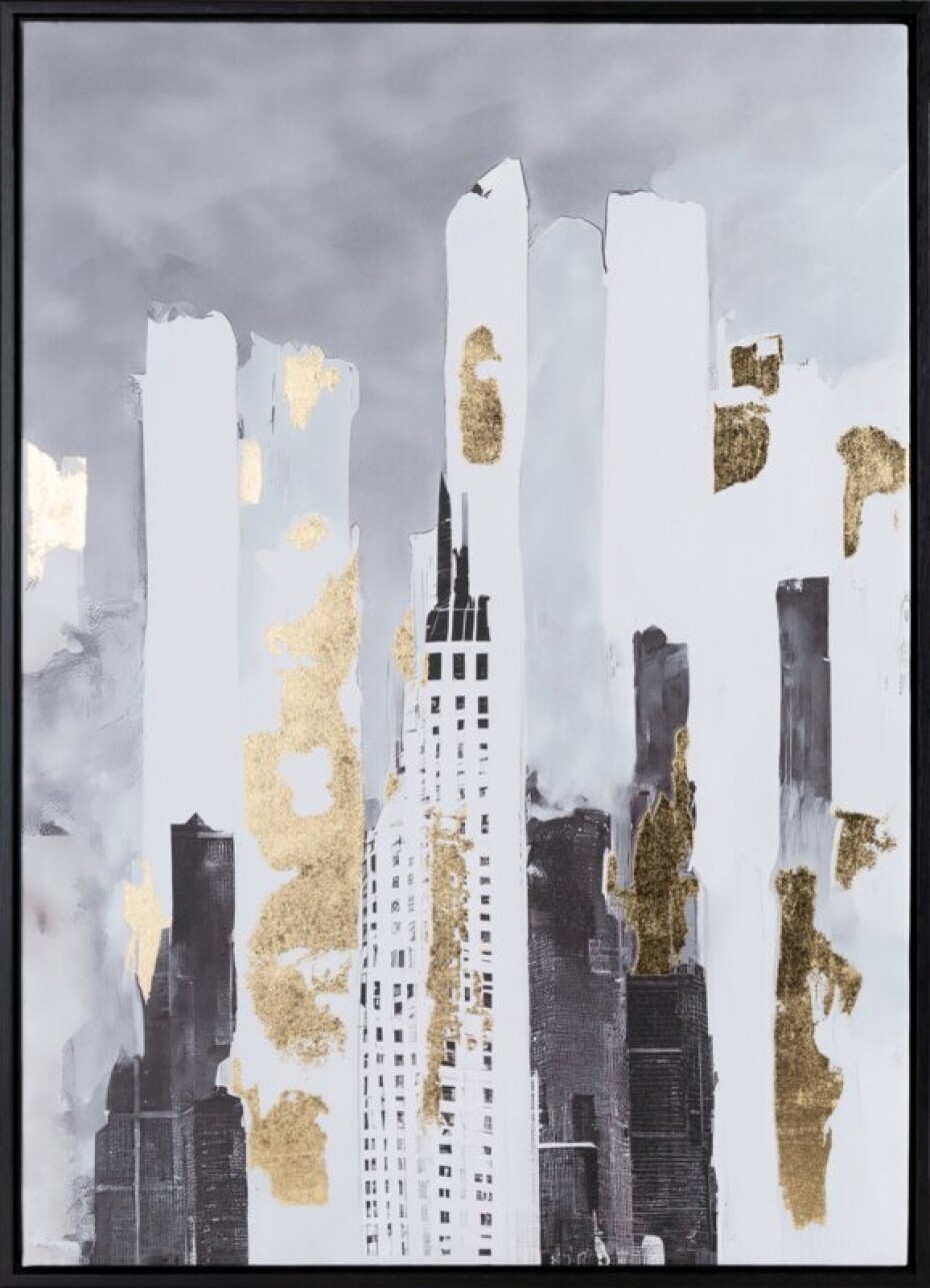 ArtFir Obraz MĚSTO 608 | šedá 50 x 70 cm - main (0)