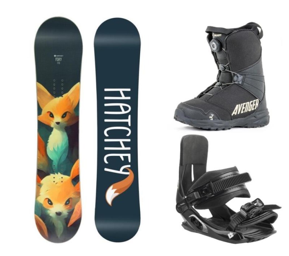 Hatchey Foxy dětský snowboard + Hatchey Tactic Junior vázání + Beany Avenger BS boty - main (0)