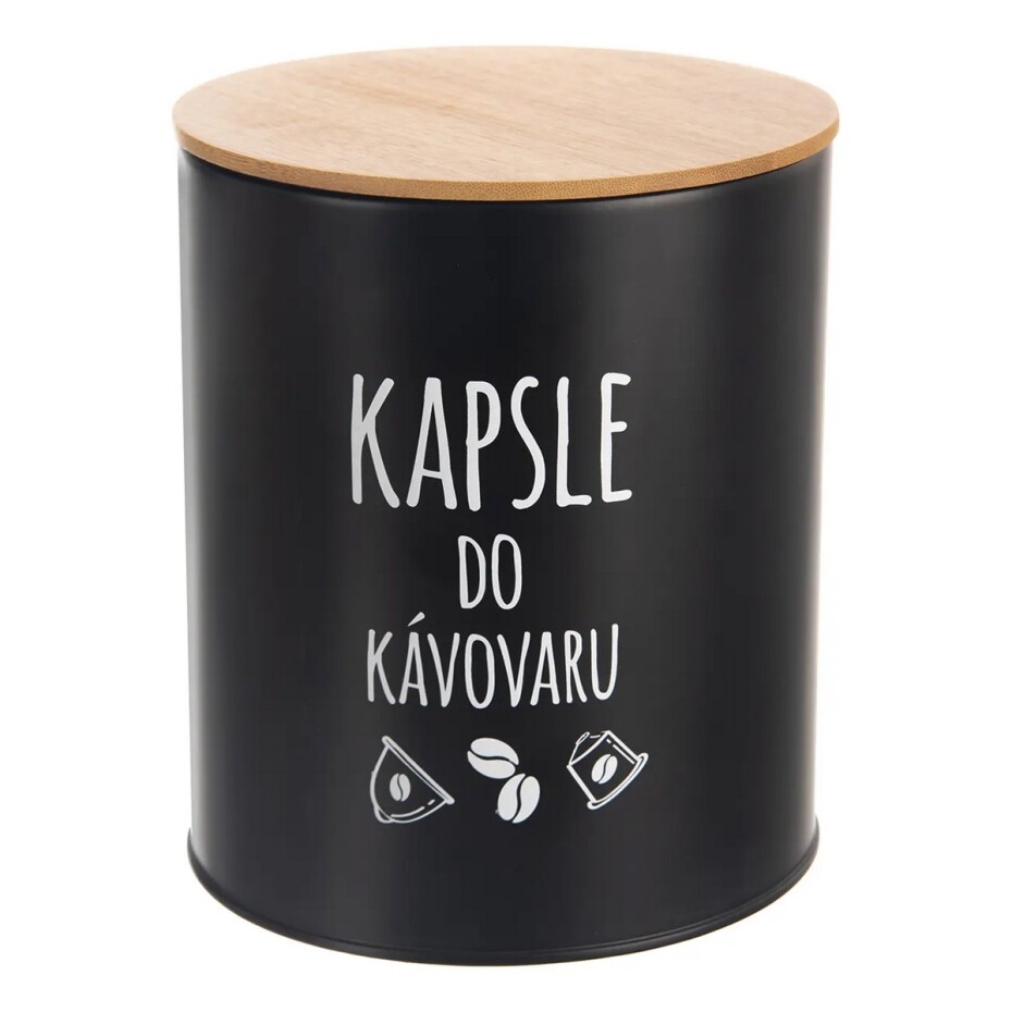 Orion Plechová dóza na Kapsle do kávovaru, BLACK - main (0)