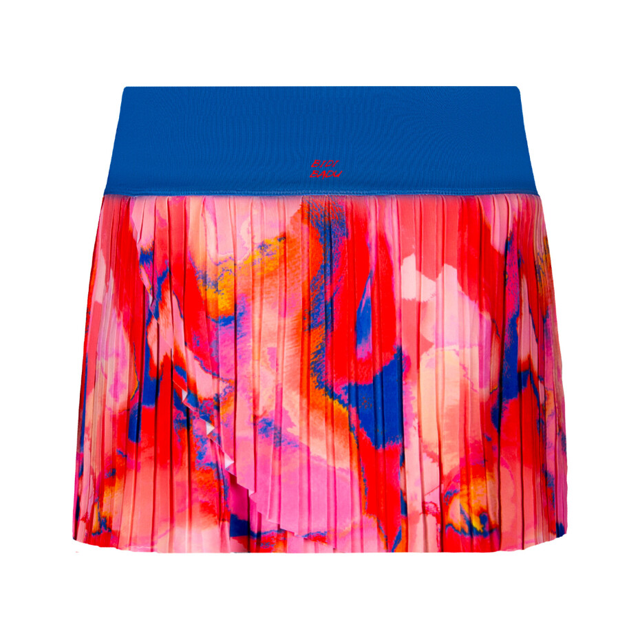 Dámská sukně BIDI BADU  Inaya Tech Plissee Skort Red, Blue L - main (1)