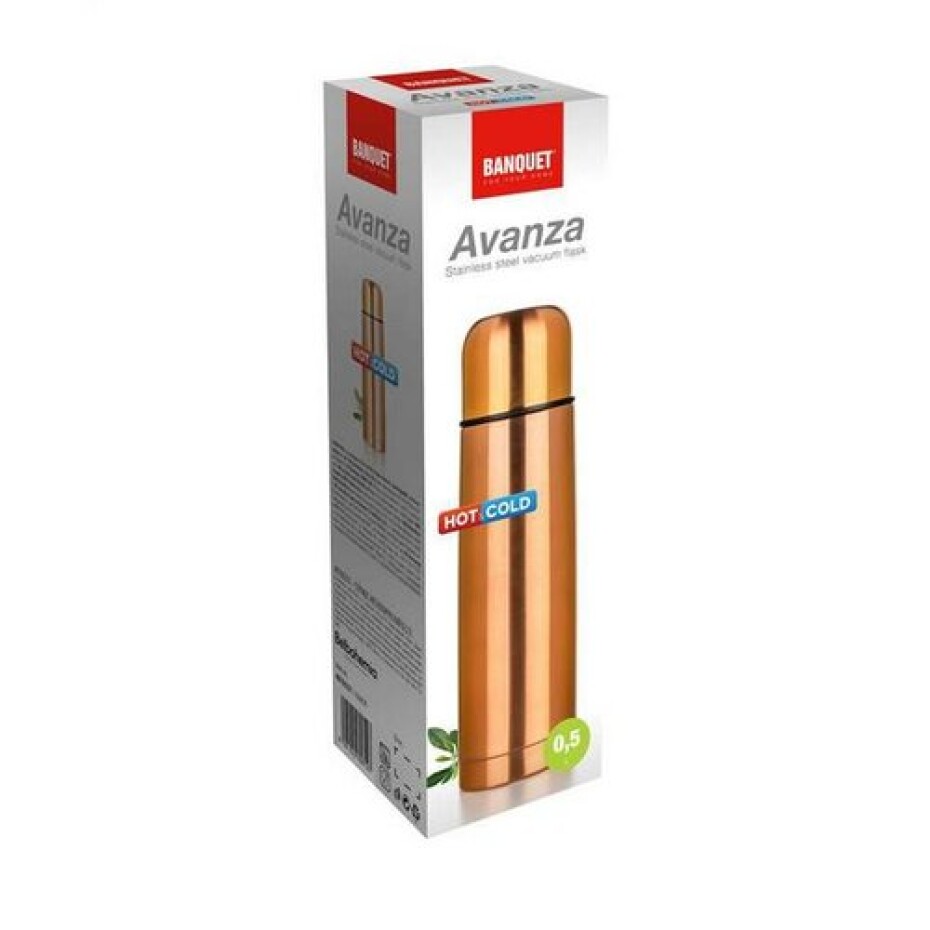 Banquet Termoska nerezová AVANZA 0,5 l, metalická měděná, 0,5 l - main (4)