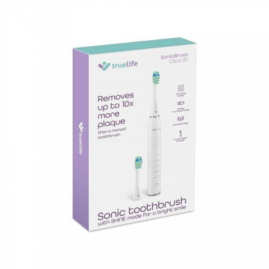 TrueLife Sonický zubní kartáček SonicBrush Clean30, bílá - main (9)