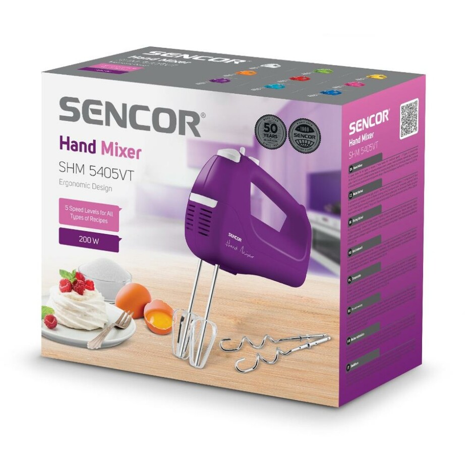 Sencor SHM 5405VT ruční mixér, fialová - main (7)