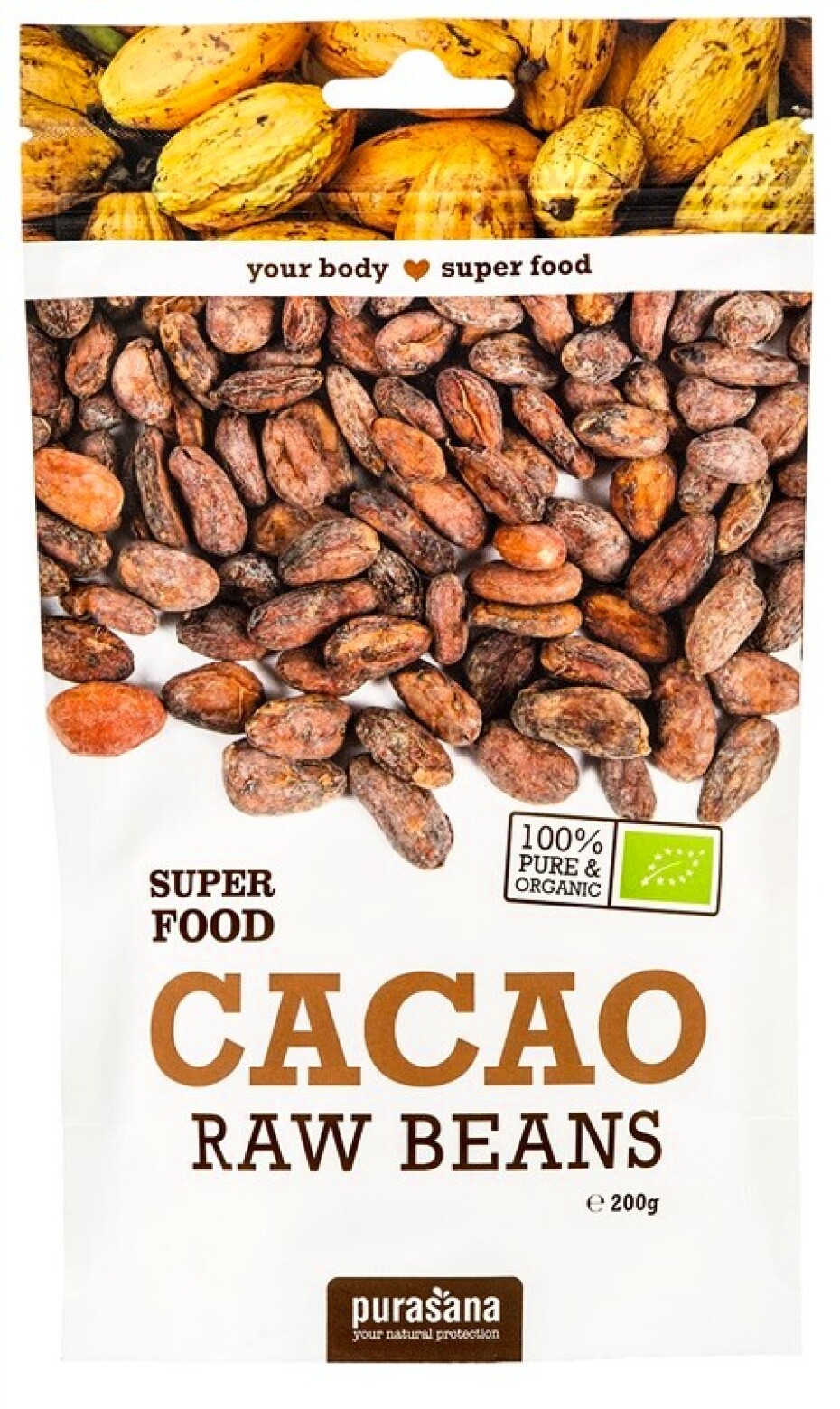 Purasana Cacao Beans BIO 200 g - main (0)