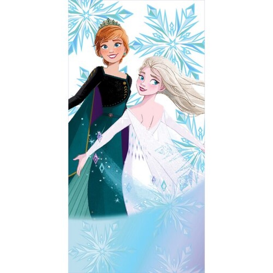 Carbotex Dětská osuška Ledové Království Princezny Anna a Elsa, 70 x 140 cm - main (0)