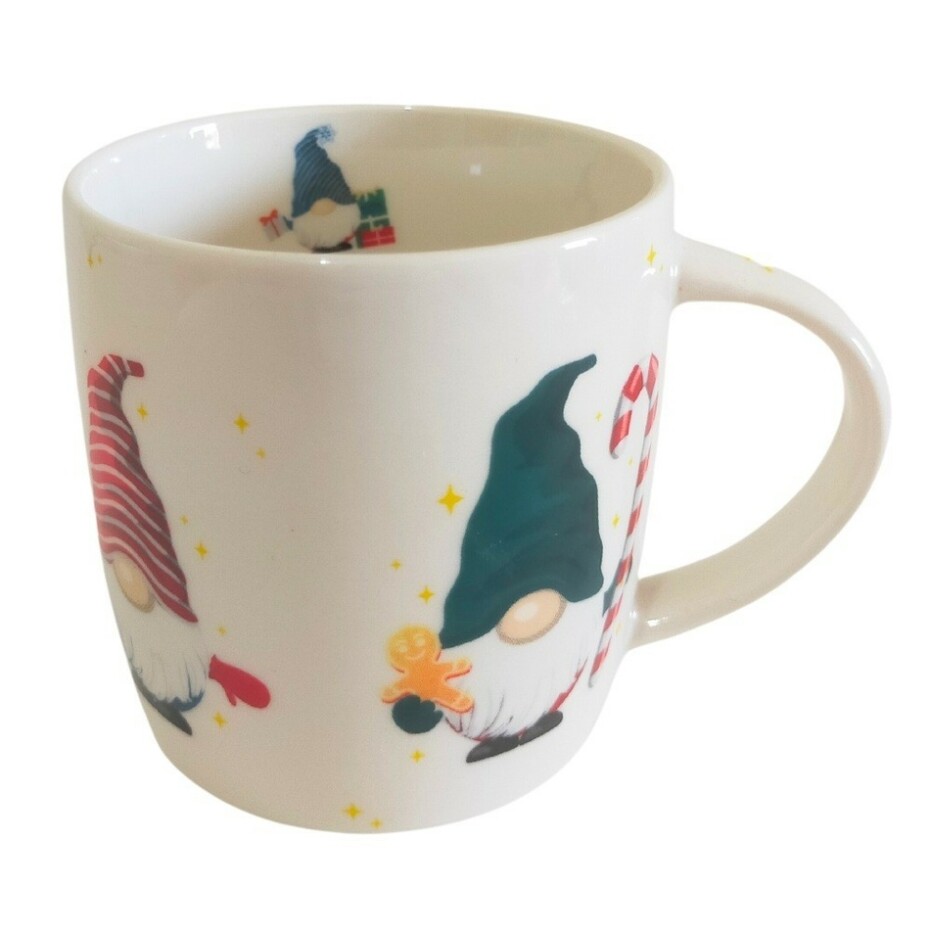 Home Elements Porcelánový hrnek s vánočním designem Trpaslík 300 ml v dárkovm balení - main (1)