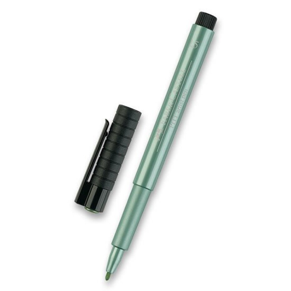 Faber - Castell Popisovač Pitt Artist Metallic - B zelený - main (0)