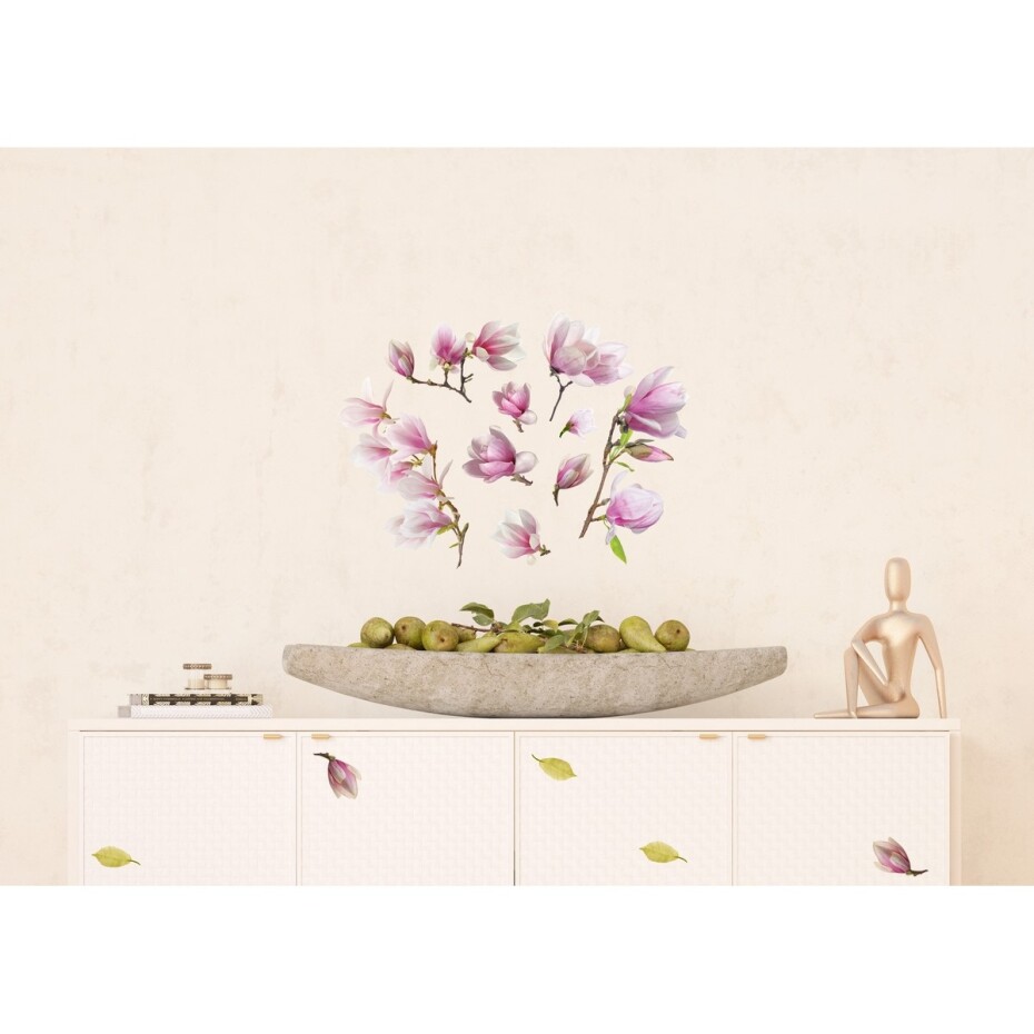 Samolepící dekorace Magnolia Flowers, 42,5 x 65 cm - main (1)