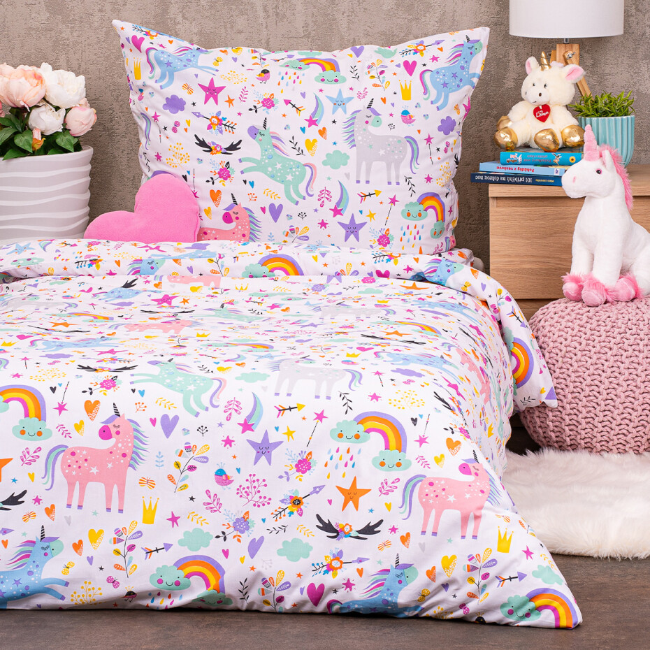 4Home Dětské bavlněné povlečení Unicorns - main (1)