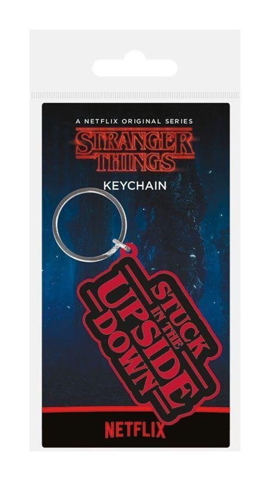 Klíčenka gumová Stranger Things - Stuck in The Upside Down - EPEE - main (0)