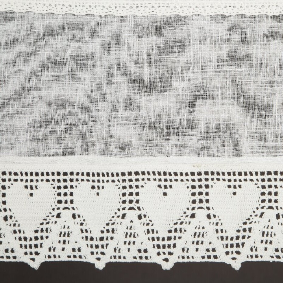 ArtFir Krátká záclona DORIS P | krémová 150 x 30 cm - main (3)