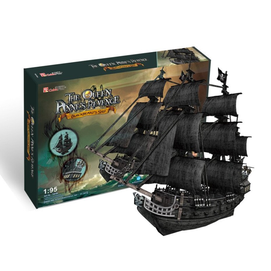 Puzzle 3D The Queen Anne´s Revenge, 1.  vydání - Schleich Wild Life - main (0)