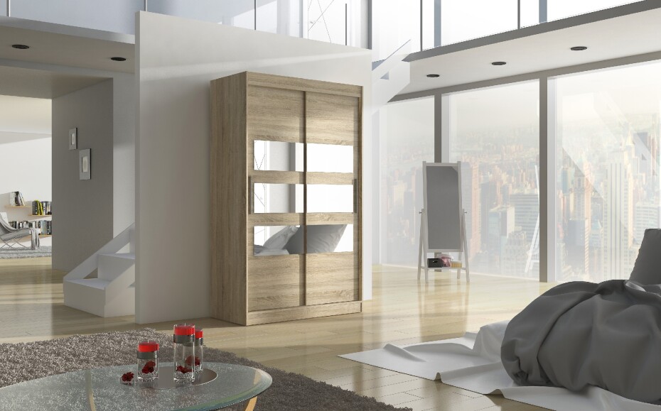 ArtAdrk Šatní skříň KOLORADO | 120 cm Barva: Trufla - main (3)