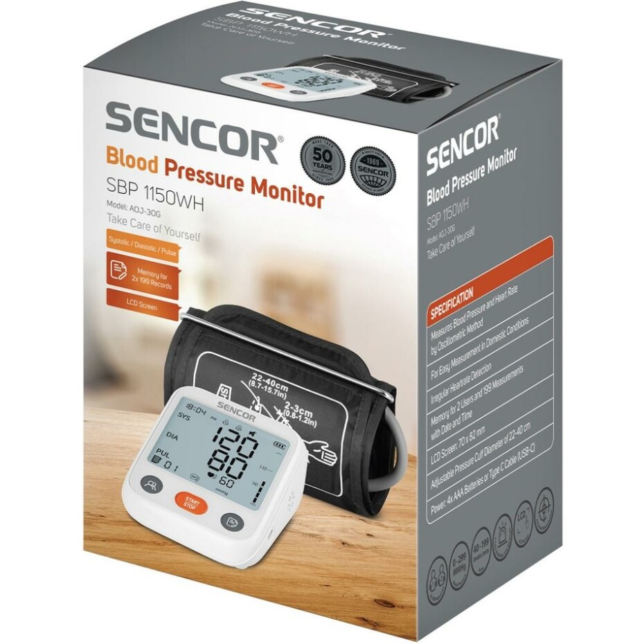 Sencor SBP 1150WH digitální tlakoměr - main (6)