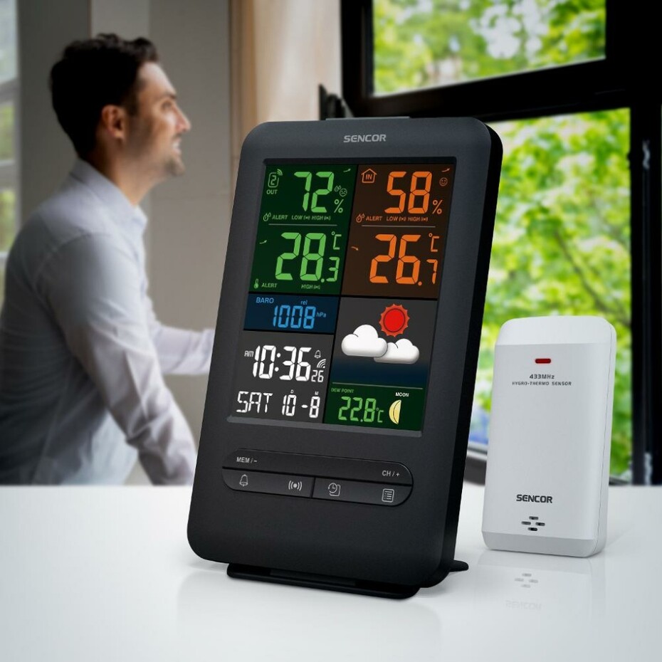 Sencor SWS 7300 meteostanice s bezdrátovým snímačem - main (9)