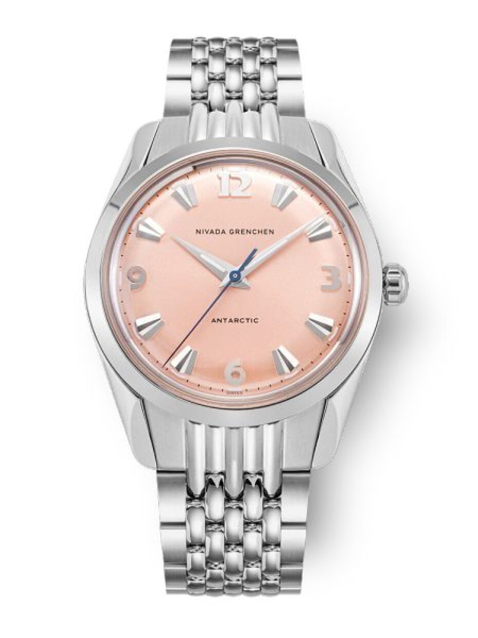 Nivada Grenchen Antarctic 35 mm Salmon - Beads of Rice - main (0)