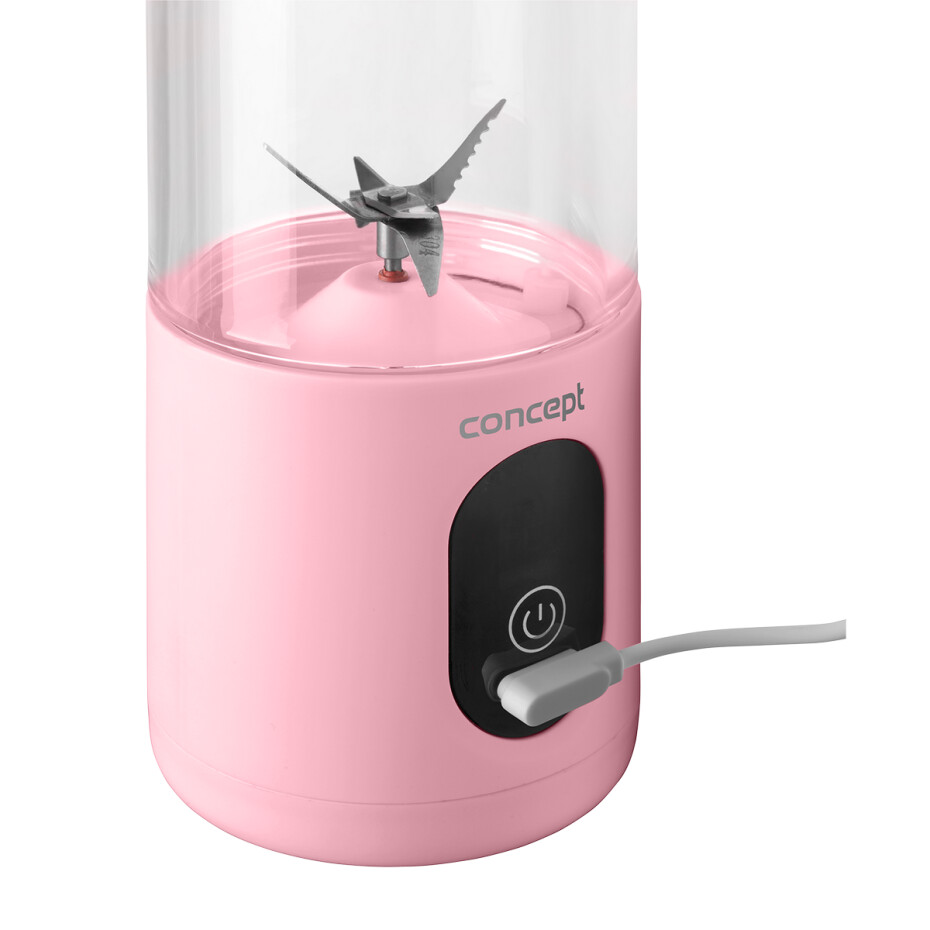Concept SM4003 dobíjecí smoothie FitMaker, růžový - main (3)