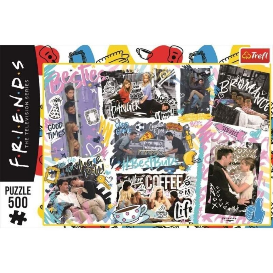 Trefl Puzzle Přátelé: Koláž 500 dílků - main (0)