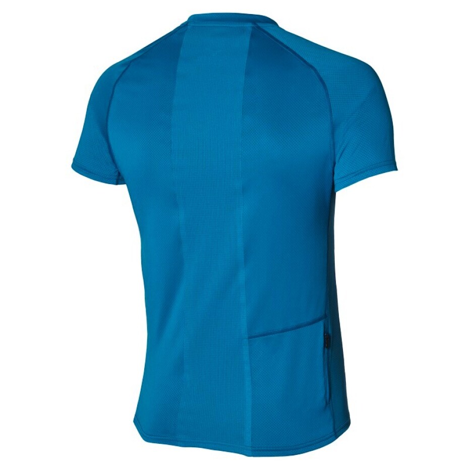 Pánské tričko Mizuno  ER Trail HZ Tee Mykonos Blue XL - main (1)