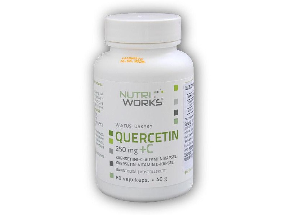 Nutri Works Quercetin + Vitamin C 250mg 60 kapslí - main (0)